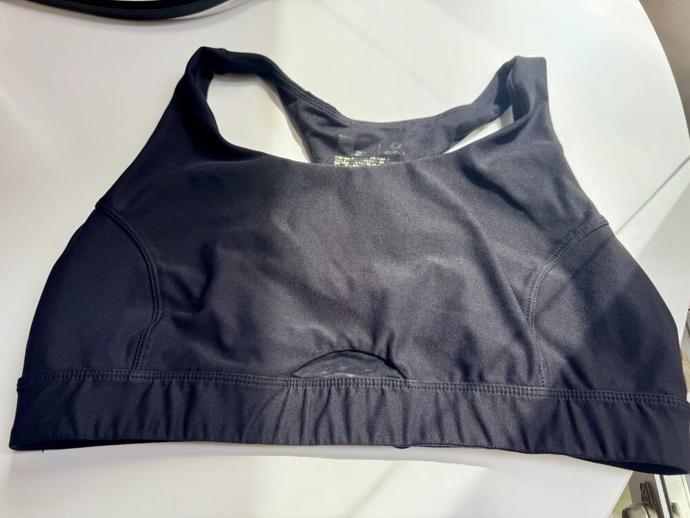 Xersion Women's Black Medium Impact Racerback Sports Bra Size XL